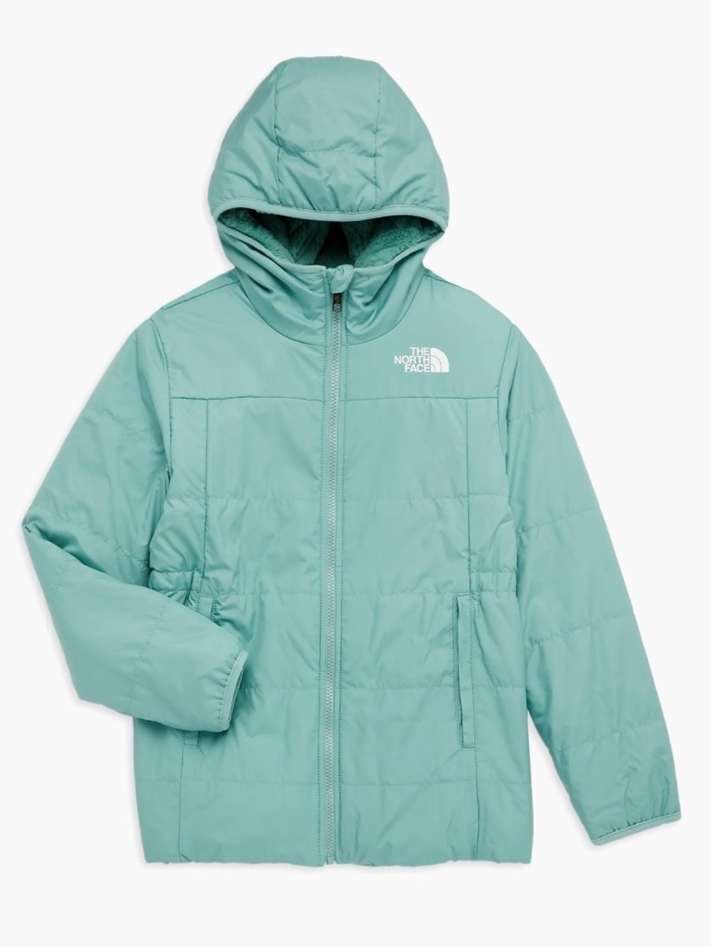 The North Face Girl’s Reversible Mossbud Parka in Wasabi Size 14/16